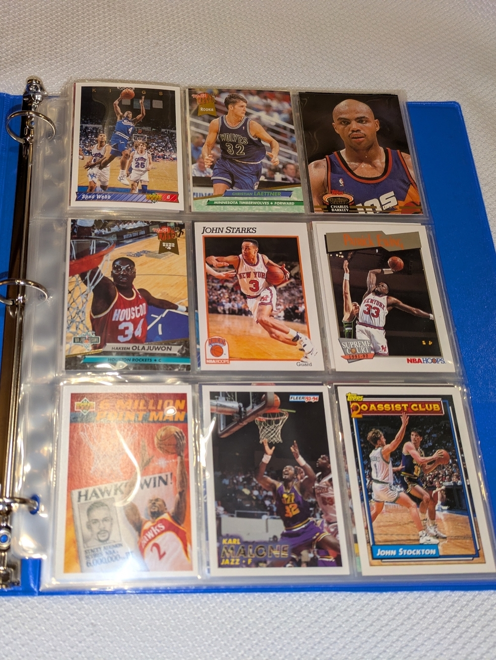 1990s Retro NBA Basketball Trading Cards Binder Collection 🏀 100 Card Lot 🔥